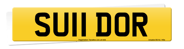 Registration number SU11 DOR